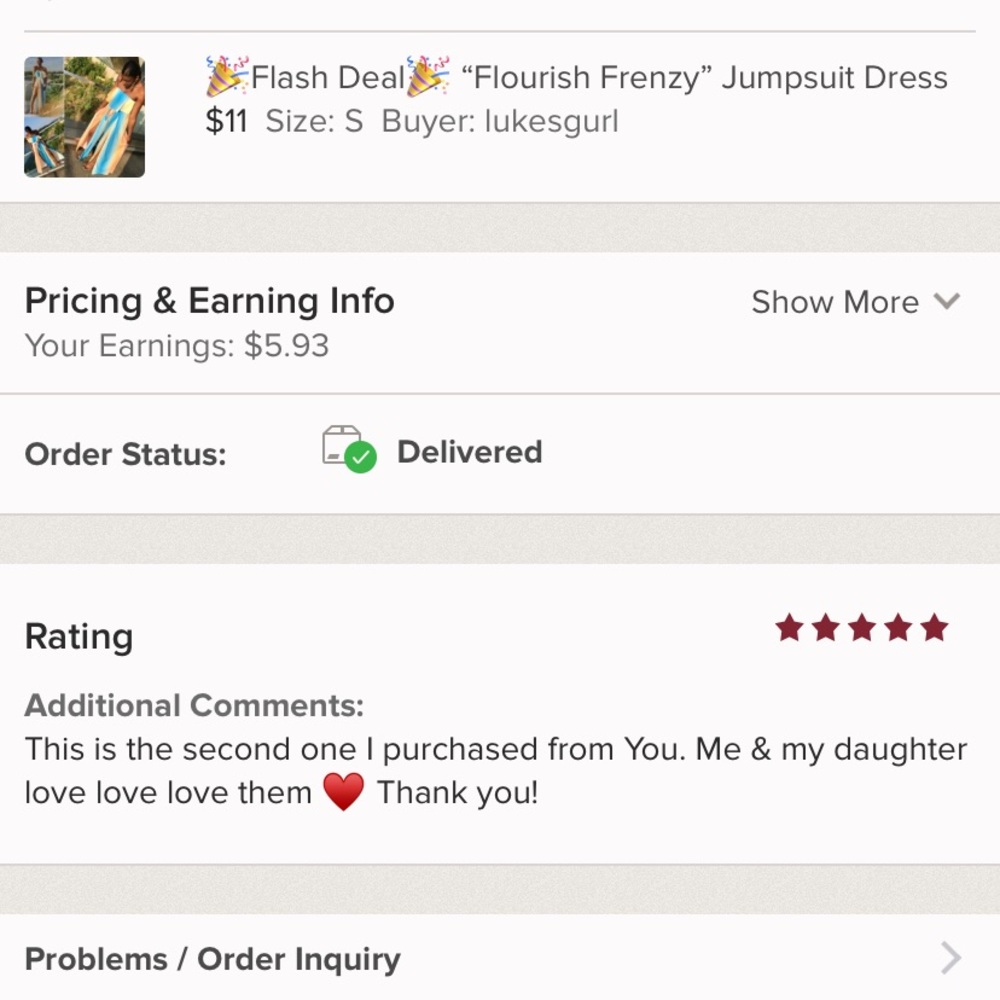 SOLD NO LONGER AVAILABLE 🎉HOST PICK🎉 LAST ONE” JUMPSUIT DRESS - Picture 8 of 9